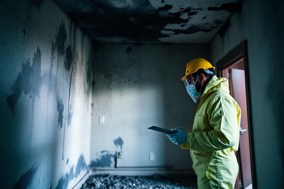Fire & Smoke Damage restoration work